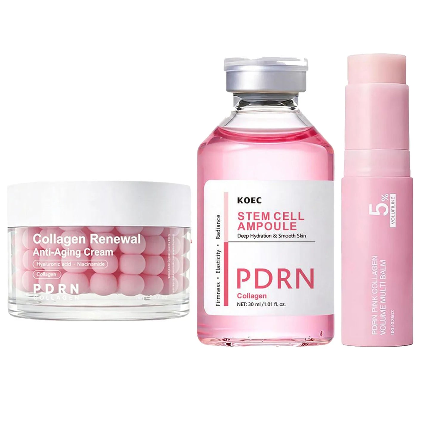 PDRN Pink Collagen Multi Balm Stick NAD+Serum+Moisturizer Face cream Skin Booster Collagen Wrinkle Face Body Hydrating Firming