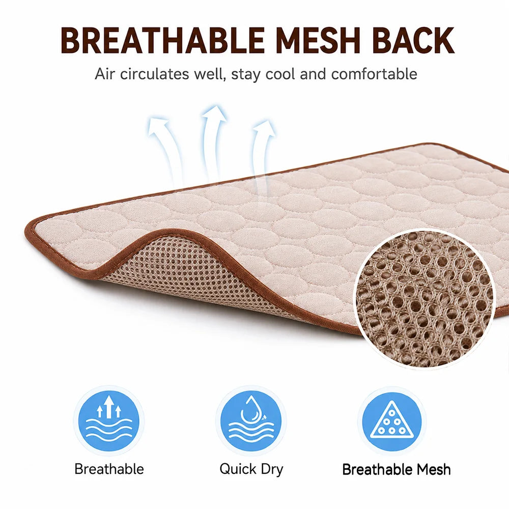 2025 UPGRADED ICE-COOl MODEL Summer Pet Cooling Mat Pad And Sleeping Pad Bed for  Small, Medium, and Large Cats & Dogs