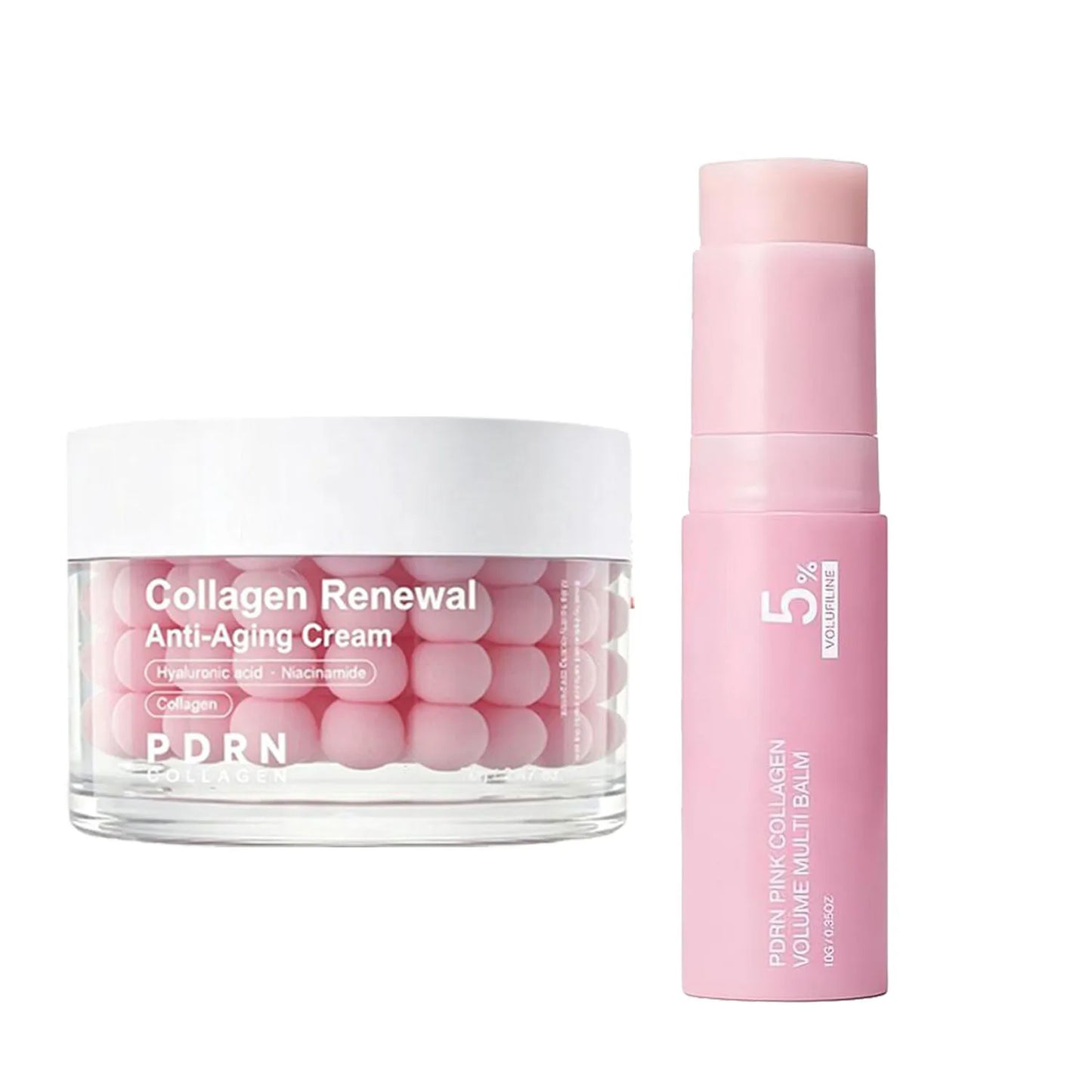 PDRN Pink Collagen Multi Balm Stick NAD+Serum+Moisturizer Face cream Skin Booster Collagen Wrinkle Face Body Hydrating Firming