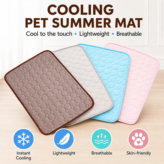 2025 UPGRADED ICE-COOl MODEL Summer Pet Cooling Mat Pad And Sleeping Pad Bed for  Small, Medium, and Large Cats & Dogs