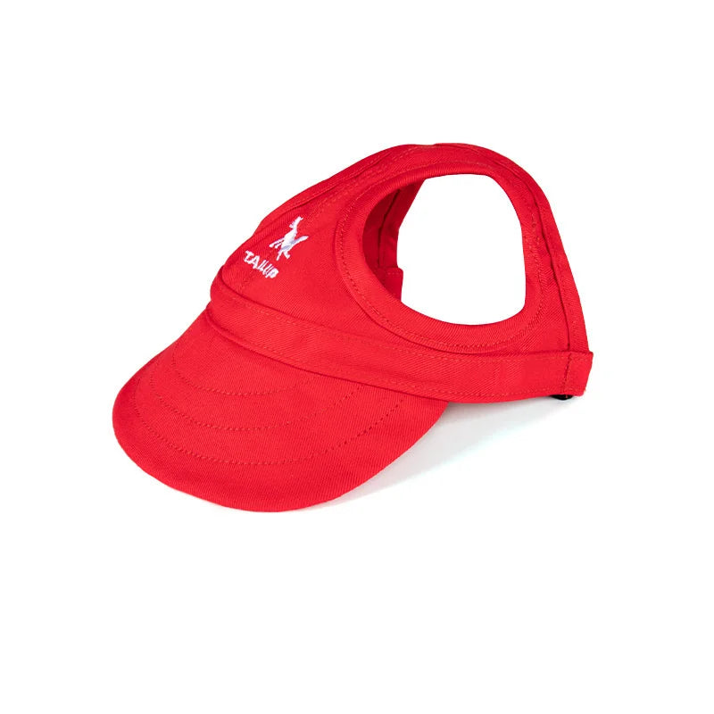 Pet Dog Caps Small Puppy Pets Summer Solid Color Cap Dog Baseball Visor Hat Outdoor Accessories Sun Bonnet Cap Travelhelmet