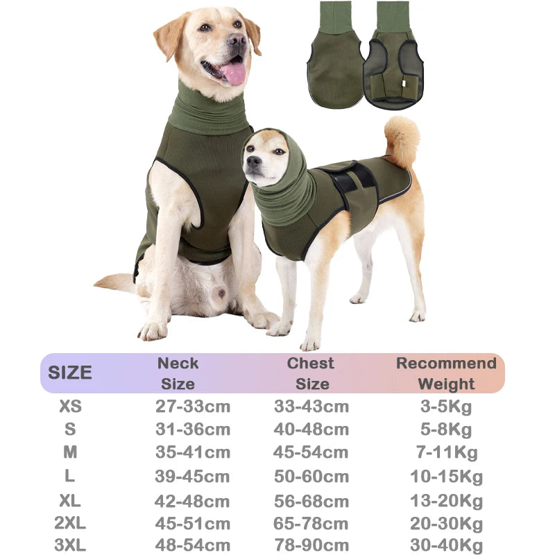 Premium Hot Sale Dog Anxiety Calming Jacket Thunder Calming Shirt Post-Neuter Recovery Vest Multi-Function Headgear For Small Medium Dog
